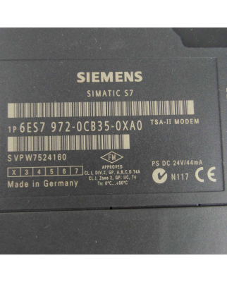 Simatic S7 TS Adapter II 6ES7 972-0CB35-0XA0 E-Stand:02 OVP