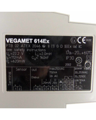 VEGA Auswertegerät Vegamet 614Ex MET614EX0.A01 OVP