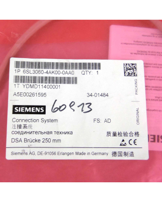 Siemens Sinamics Drive-CLiQ Leitung 6SL3060-4AK00-0AA0 OVP