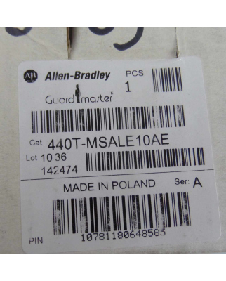 Allen Bradley Guardmaster Prosafe 440T-MSALE10AE Ser.A OVP