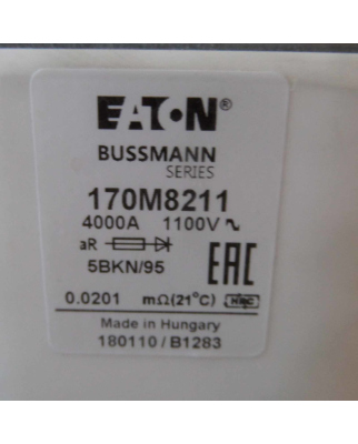 EATON BUSSMANN Sicherung 170M8211 4000A 1100V OVP