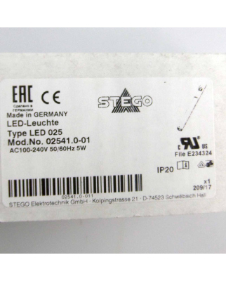 STEGO LED-Leuchte LED 025 02541.0-01 100-240V 50/60Hz 5W OVP