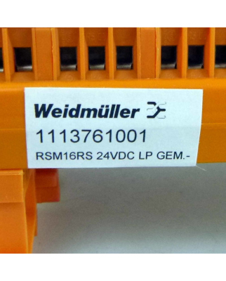 Weidmüller Relaiskoppler RSM 16RS 24VDC GEM 1113761001 OVP