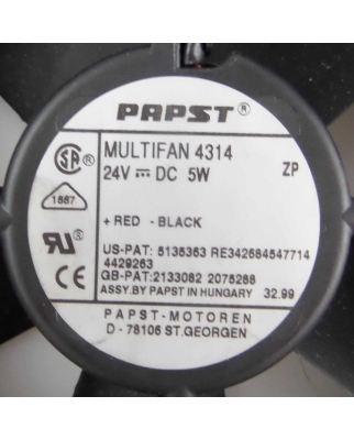 papst Lüfter 4314 24V GEB
