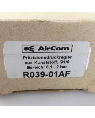 AirCom Präzisionsdruckregler R039-01AF 0,1-2bar OVP