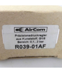 AirCom Präzisionsdruckregler R039-01AF 0,1-2bar OVP