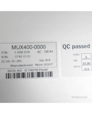 Sick MUX für CAN Netzwerk MUX400-0000 1026219 GEB