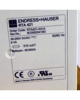 Endress+Hauser Grenzwertschalter RTA421-A31A OVP