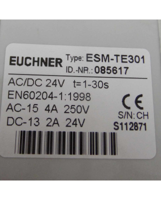 Euchner Sicherheitsrelais ESM-TE301 085617 OVP