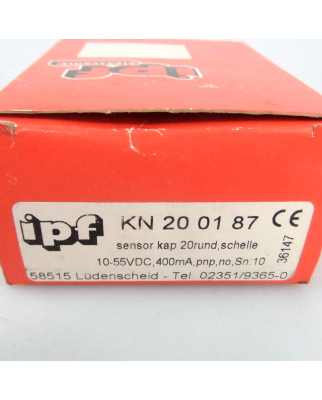 ipf electronic Kapazitiv Sensor KN200187 OVP