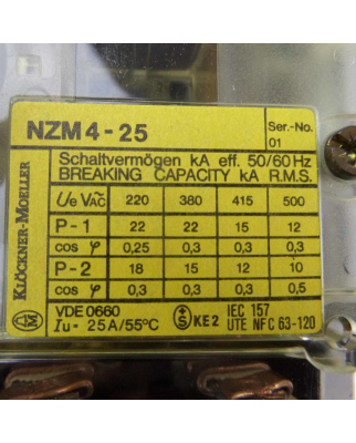 Klöckner Moeller Leistungsschalter NZM4-25 OVP