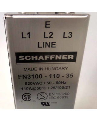 Schaffner Netzfilter FN3100-110-35 OVP