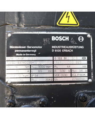 Bosch Bürstenloser Servomotor Typ SD-B4.140.030-04.000 GEB