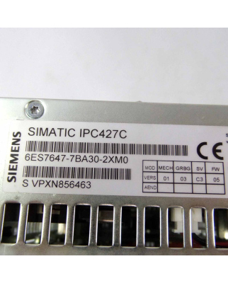 Siemens Simatic IPC427C 6ES7 647-7BA30-2XM0 #K2 GEB