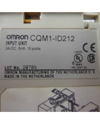 Omron Input Unit CQM1-ID212 #K2 GEB