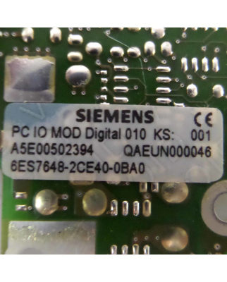 Siemens Digital IO-Modul 6ES7648-2CE40-0BA0 A5E00502394 KS:001 GEB