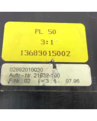 BERGER LAHR Schrittmotor VRDM 5910/50 LNB + PL50 Ratio=3:1 GEB