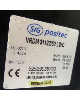 SIG Positec Schrittmotor VRDM 31122/50 LWC #K2 GEB