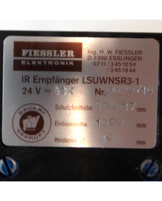 FIESSLER Lichtschranke IR-Empfänger LSUWNSR3-1...
