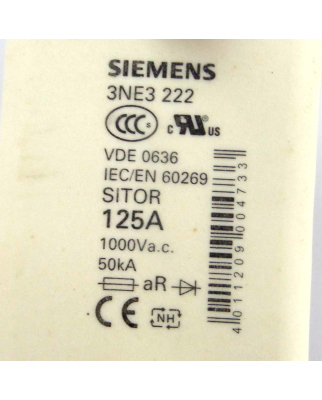 Siemens Sitor Sicherungseinsatz 3NE3222 (3Stk.) OVP