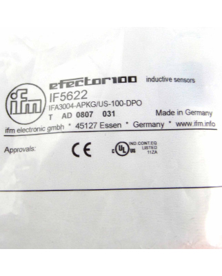 ifm efector induktiver Sensor IF5622...