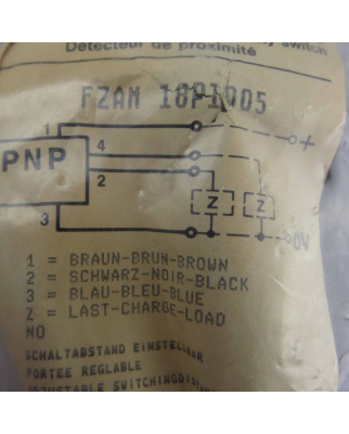 Baumer electric Näherungsschalter FZAM 18P1005 OVP