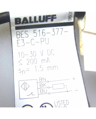 Balluff induktiver Sensor BES 516-377-E3-C-PU NOV