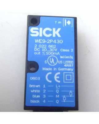 SICK Einweg-Lichtschranke WE9-2P430 2022662 OVP