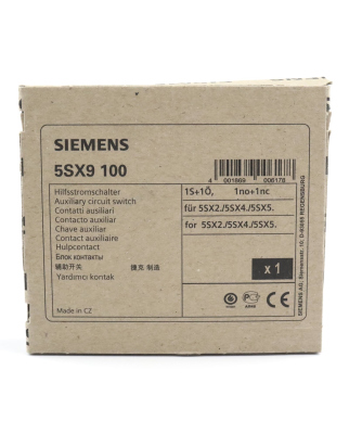 Siemens Hilfsstromschalter 5SX9100 OVP
