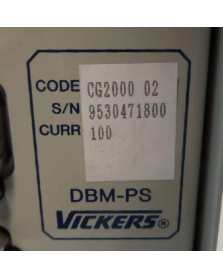 Vickers Power Supply DBM-PS CG200002 GEB