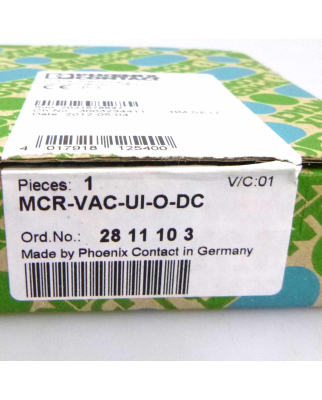 Phoenix Contact Spannungsmessumformer MCR-VAC-UI-O-DC 2811103 OVP