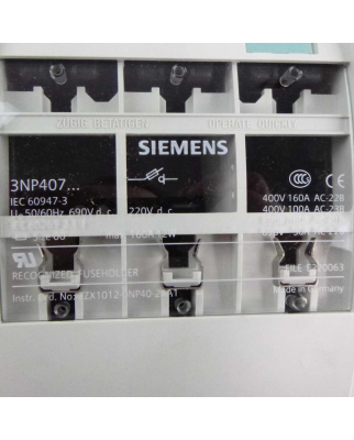 Siemens Lasttrennschalter 3NP4070-0CH01 OVP