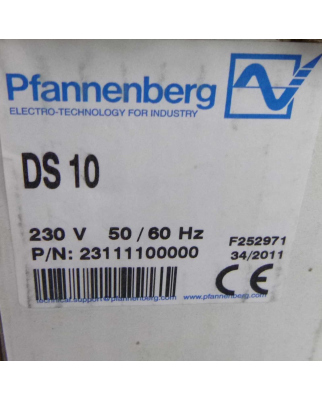 Pfannenberg Hupe Schallgeber DS 10 23111100000 230V OVP