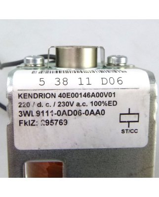 Siemens Spannungsauslöser/ Einschaltmagnet 3WL9111-0AD06-0AA0 GEB