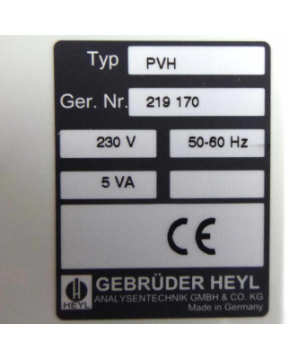 Gebrüder Heyl Hydraulischer Pilotverteiler PVH 230V OVP