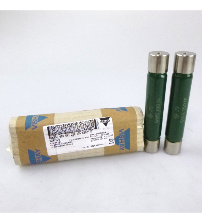 Vishay Drahtwiderstände GWK150 GDK SWI 22R 10% BV08177 (2Stk.) OVP