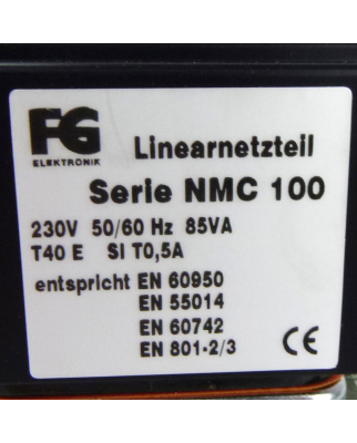 FG Elektronik Linearnetzteil NMC 102/H15 OVP