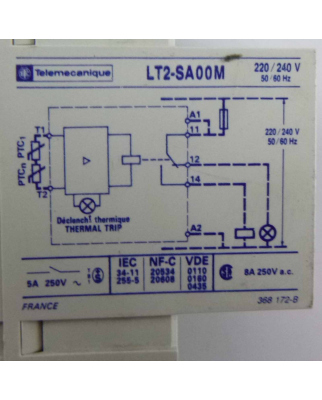 Telemecanique Thermistor-Relais LT2-SA00M 220/240V GEB