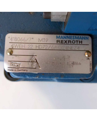 MANNESMANN REXROTH Steuerblock 4WEH 22 HD72/6AG24NEZ4 GEB