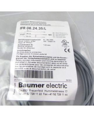 Baumer electric Näherungsschalter IFR 06.24.35/L OVP