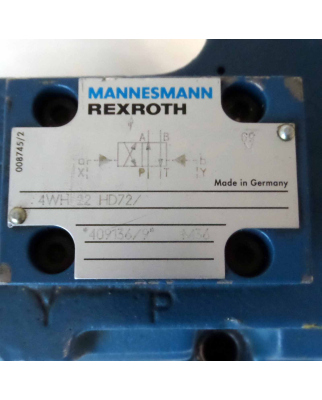 MANNESMANN REXROTH Steuerblock 4WH 22 HD72/ GEB