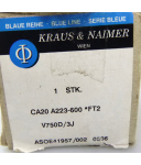 Kraus&Naimer Steuerschalter CA20 A223-600 *FT2 OVP