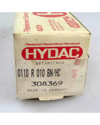 Hydac Filterelememt Betamicron 308369 0110R010BN/HC OVP