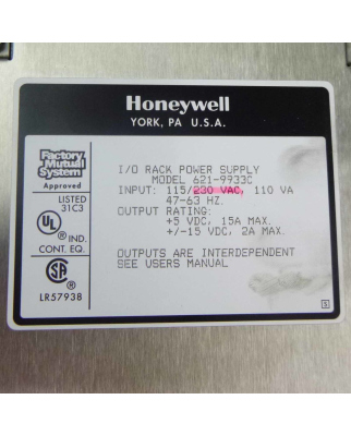 Honeywell Power Supply 621-9933C GEB