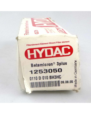 Hydac Filterelememt Betamicron 3plus 1253050 0110 D 010 BH3HC OVP