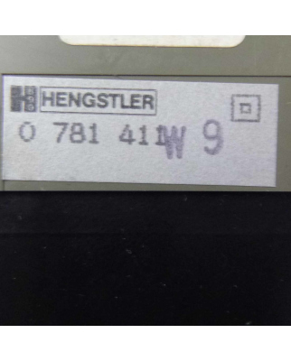 Hengstler Vorwahlzähler 0781411 12VDC/AC GEB