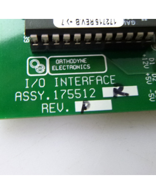 Orthodyne I/O Interface Board 175512R Rev.P GEB