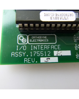Orthodyne I/O Interface Board 175512R Rev.S PLC Adapter - HDL Interface Rev B GEB
