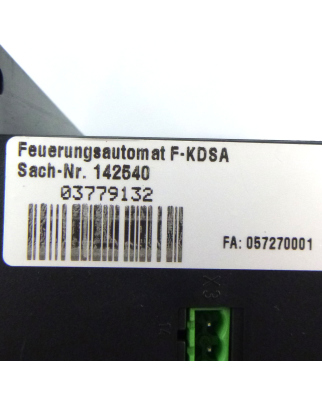 SAACKE Feuerungsautomat F-KDSA 142540 230VAC GEB
