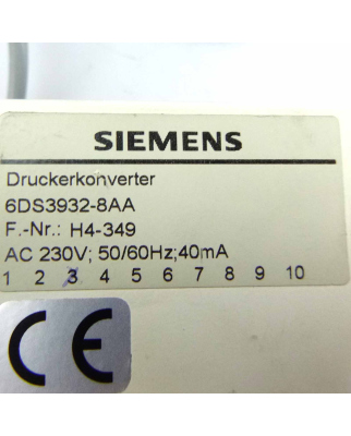 Siemens Druckerkonverter 6DS3932-8AA E-Stand:03 GEB